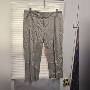 Laundry by Shelli Segal The Hailee Womens Sz 6 Tan Brown Beige Capri Work Pants